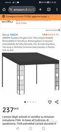 gazebo Pergola 3x3 nuovo