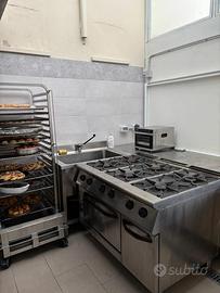 Cucina professionale 6 fuochi