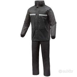 KIT GIACCA E PANTALONE TG L ANTIPIOGGIA NERO SEPIO
