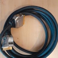 CAVO SCART SCHERMATO DORATO ALTA QUALITA' 3 metri