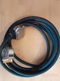 CAVO SCART SCHERMATO DORATO ALTA QUALITA' 3 metri