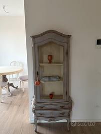 Vetrina antica dell’800 restaurata shabby chic