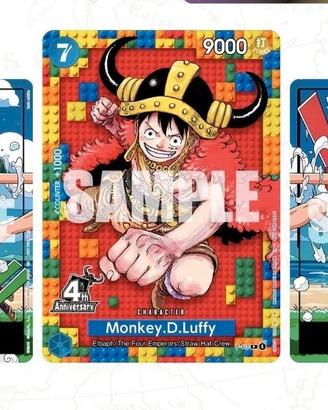 One Piece Tcg OP-17 4th Anniversary Promo Cards Lu