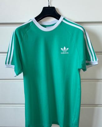 T-shirt Adidas 3 Stripes Turchese