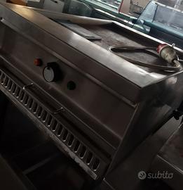 Fry Top Professionale Elettrico in Acciaio Inox