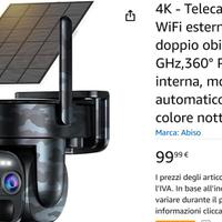 4K - Telecamera di sorveglianza WiFi esterna senza