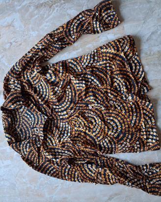 Camicia vintage con polsini per gemelli