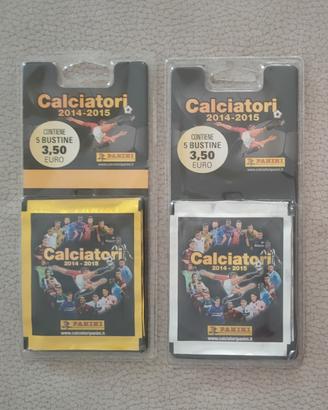 LOTTO 2 BLISTER BUSTINE CALCIATORI PANINI 2014 15