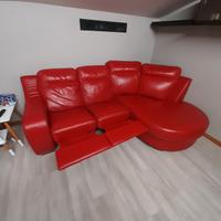 Divano in vera pelle 100% made in Italy