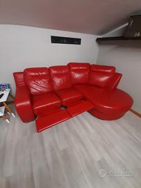 Divano in vera pelle 100% made in Italy