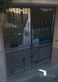 Cancello in ferro a 2 ante