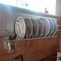 scolapiatti, porta posate e bicchieri