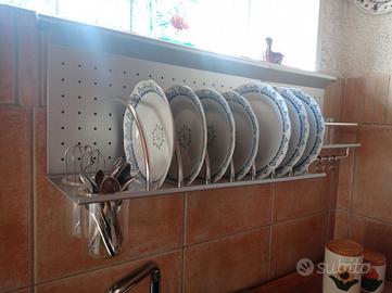 scolapiatti, porta posate e bicchieri