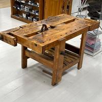 tavolo da falegname primi del 900 restaurato