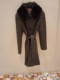 cappotto maxmara tg 38 lana e pelliccia