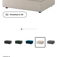 Pouf contenitore beige IKEA VIMLE