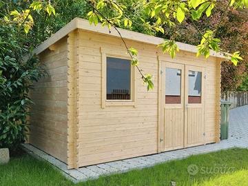 CASETTA DI LEGNO AMIRA  400X250 cm spessore 28mm