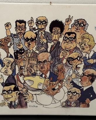 Quadro piastrella ceramica R ginori  di forattini