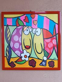 quadro moderno, acrilico su tela 