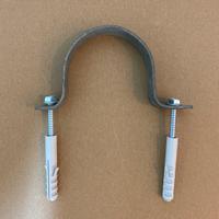 N. 4 Fascette collare zincate per tubi diametro 80