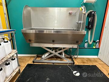Vasca toelettatura professionale elettrica inox