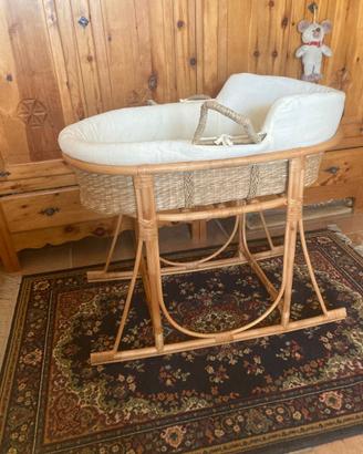 Culla a Dondolo  ZARA HOME KIDS in rattan naturale