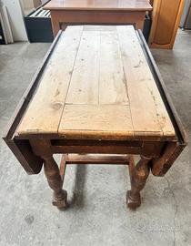 TAVOLO RUSTICO A RIBALTA – STILE FRATINO