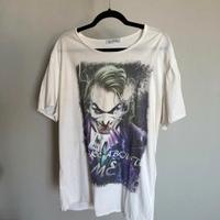 Tshirt Joker bianca con stampa tg L