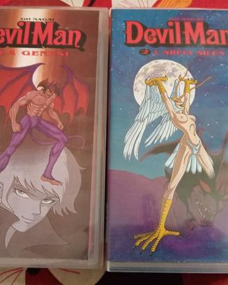 set 2 VHS DEVIL MAN DYNAMIC VIDEO DURATA VARIA