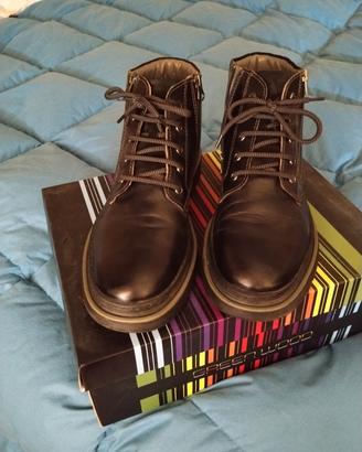Scarpa alta uomo 45 nera vera pelle
