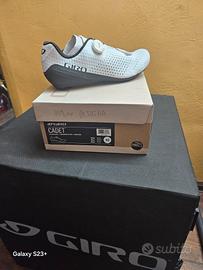 scarpe ciclismo giro cadet road bianche tg 43