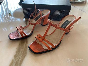 Fratelli Rossetti sandalo lucertola arancio 38,5