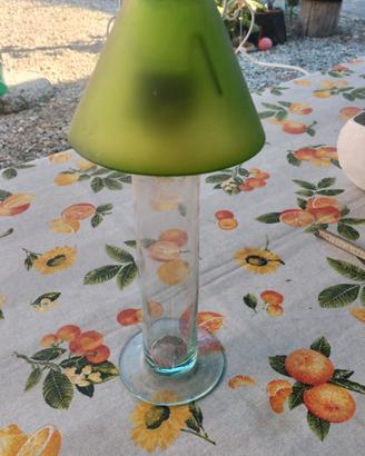 porta candele vetro vintage altezza cm 35