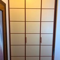 Armadio 3 ante in legno con cassetti