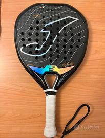 Racchetta Padel in carbonio completa di sacca oro
