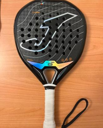 Racchetta Padel in carbonio completa di sacca oro