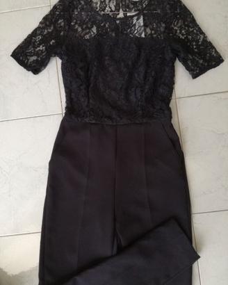 tuta nera con pizzo Motivi tg 38