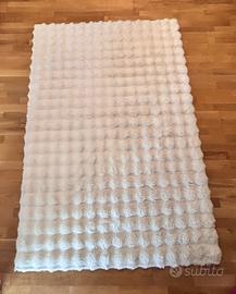 Tappeto bianco/crema bubble