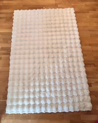 Tappeto bianco/crema bubble