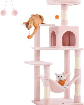 Albero per Gatti,XL 55x45x145 Rosa Pastello