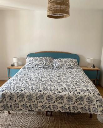 Set completo da letto Vintage Anni '50 Restaurato