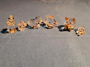 Statuine Swaroski set da 6