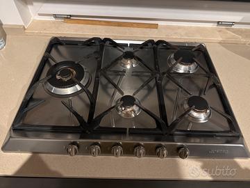 PIANO COTTURA GAS 5 FUOCHI SMEG SRV575GH5