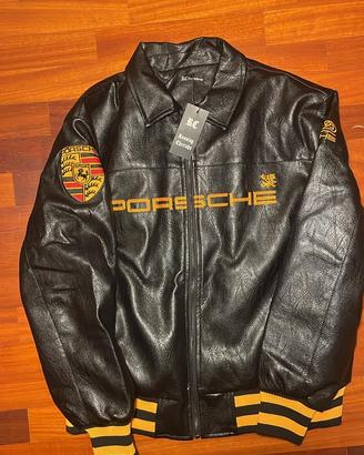 Giacca/bomber varsity in misto pelle Porsche M
