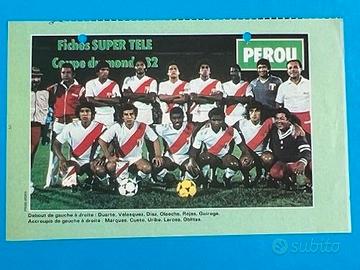 PERU Squadra Espana 82 Scheda WORLD CUP 1982 Spain