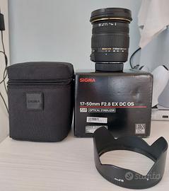 Sigma 17-50 F2.8 attacco Nikon