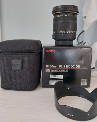 Zoom Sigma 17-50 F2.8 attacco Nikon