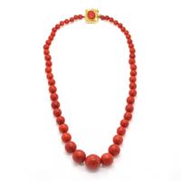 Collana con corallo rosso di Sardegna