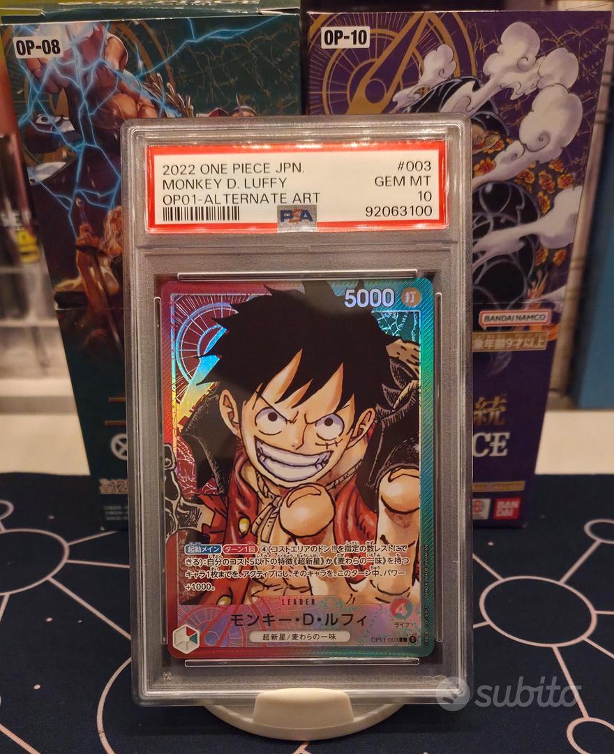 Monkey D. Luffy OP01-003 Leader PSA 10 - Collezionismo In vendita