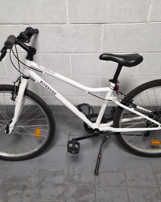 Bici trekking bambino 9-12 anni RIVERSIDE 100 24"